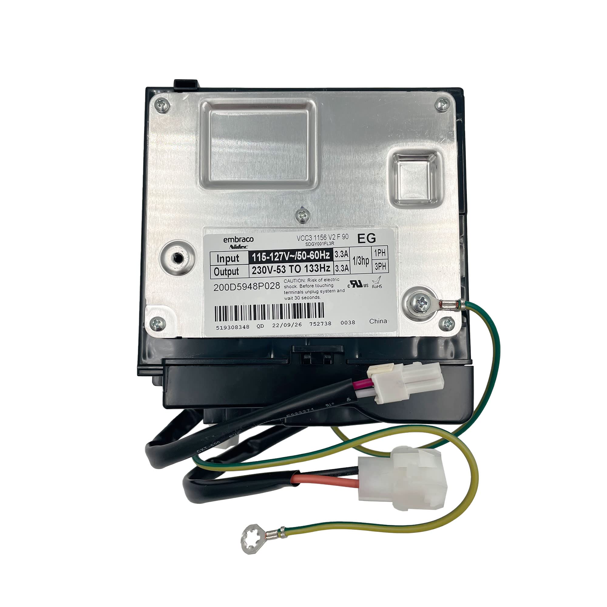 GE Refrigerator Compressor Mounted Inverter Control Board WR87X29409 GE Refrigerator Compressor Mounted Inverter Control Board WR87X29409